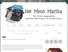 Tablet Screenshot of hotmessmartha.com